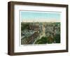 Portland, Maine - View of Congress Street from the Fidelity Building-Lantern Press-Framed Art Print