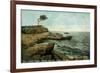 Portland, Maine - View of Peaks Island and the Pair Tree-Lantern Press-Framed Premium Giclee Print