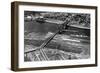 Portland, OR Broadway Bridge and Depot Photograph - Portland, OR-Lantern Press-Framed Art Print