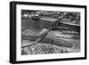 Portland, OR Broadway Bridge and Depot Photograph - Portland, OR-Lantern Press-Framed Art Print
