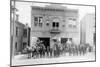 Portland, OR Fire Station Horse Drawn and Men Photograph - Portland, OR-Lantern Press-Mounted Art Print