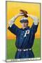 Portland, OR, Portland Pacific Coast League, Steen, Baseball Card-Lantern Press-Mounted Art Print