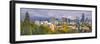 Portland Oregon Downtown Skyline with Mt Hood-jpldesigns-Framed Photographic Print