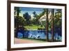 Portland, Oregon - Laurelhurst Park Scene-Lantern Press-Framed Art Print