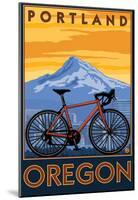 Portland, Oregon, Mountain Bike Scene-null-Mounted Poster