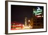 Portland, Oregon - Neon Sign-Lantern Press-Framed Art Print