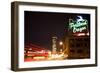 Portland, Oregon - Neon Sign-Lantern Press-Framed Art Print