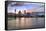 Portland Oregon Skyline at Sunset-jpldesigns-Framed Stretched Canvas