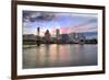 Portland Oregon Skyline at Sunset-jpldesigns-Framed Photographic Print