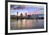 Portland Oregon Skyline at Sunset-jpldesigns-Framed Photographic Print