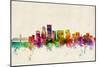 Portland Oregon Skyline-Michael Tompsett-Mounted Art Print