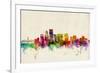 Portland Oregon Skyline-Michael Tompsett-Framed Art Print