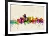 Portland Oregon Skyline-Michael Tompsett-Framed Art Print