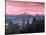 Portland Oregon with Mt Hood at Sunset-Markus Bleichner-Stretched Canvas