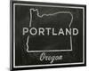 Portland, Oregon-John Golden-Mounted Giclee Print
