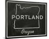 Portland, Oregon-John W^ Golden-Mounted Art Print