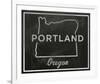 Portland, Oregon-John W^ Golden-Framed Art Print