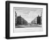 Portland Place, Marylebone, London, 1809-William James Bennett-Framed Giclee Print