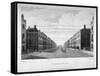 Portland Place, Marylebone, London, 1809-William James Bennett-Framed Stretched Canvas