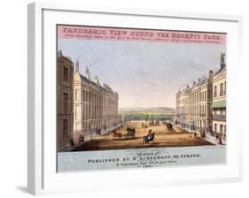 Portland Place, Marylebone, London, 1831-SH Hughes-Framed Giclee Print