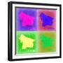 Portland Pop Art Map 2-NaxArt-Framed Art Print