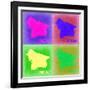 Portland Pop Art Map 2-NaxArt-Framed Art Print