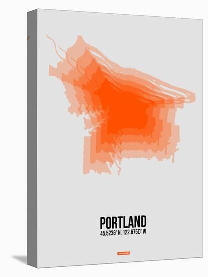 Portland Radiant Map 5-NaxArt-Stretched Canvas