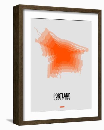 Portland Radiant Map 5-NaxArt-Framed Art Print