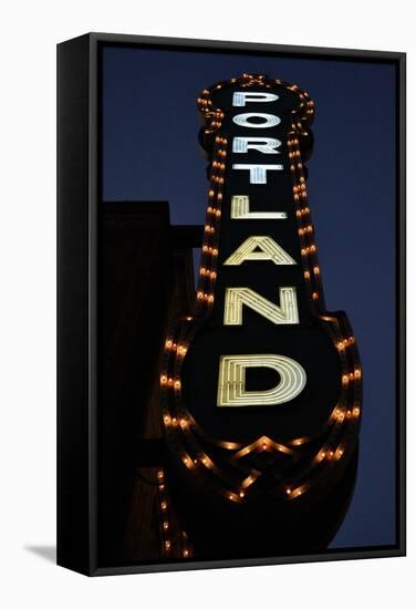 Portland Sign-Brian Moore-Framed Stretched Canvas