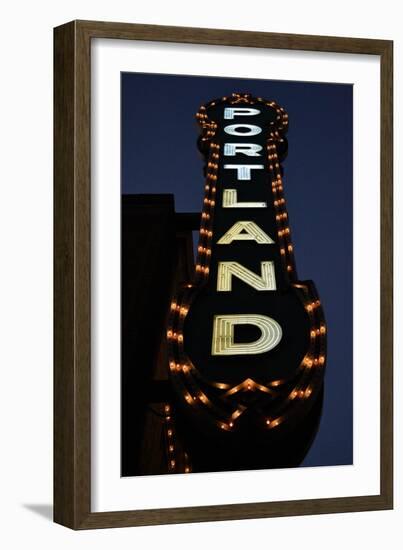 Portland Sign-Brian Moore-Framed Photographic Print