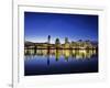 Portland Skyline Across the Willamette River, Oregon, USA-Chuck Haney-Framed Photographic Print