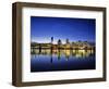 Portland Skyline Across the Willamette River, Oregon, USA-Chuck Haney-Framed Photographic Print