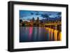 Portland Skyline along Waterfront-CrackerClips Stock Media-Framed Photographic Print