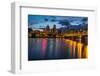 Portland Skyline along Waterfront-CrackerClips Stock Media-Framed Photographic Print