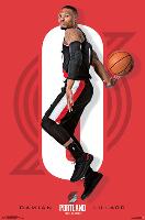 Portland Trail Blazers - Damian Lillard-null-Lamina Framed Poster