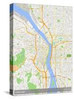 Portland, United States of America Map-null-Stretched Canvas