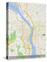 Portland, United States of America Map-null-Stretched Canvas