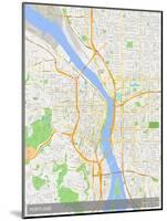 Portland, United States of America Map-null-Mounted Poster