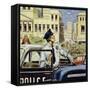 Portland Was Pestered for a Whole Day in 1947-Alberto Salinas-Framed Stretched Canvas