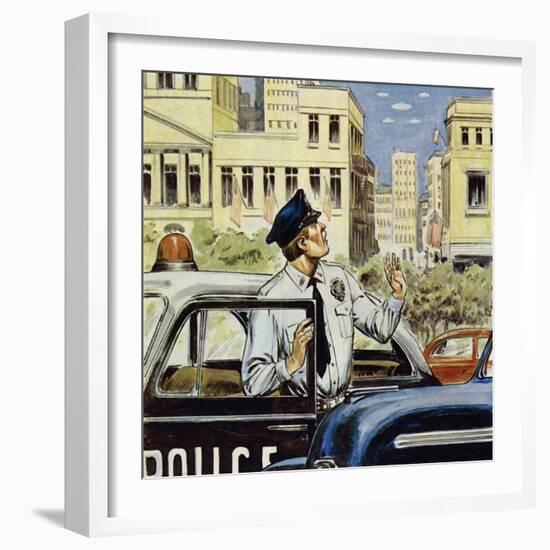 Portland Was Pestered for a Whole Day in 1947-Alberto Salinas-Framed Giclee Print