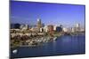 Portland Water Front and Willamitte River, Oregon-Craig Tuttle-Mounted Photographic Print