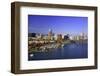 Portland Water Front and Willamitte River, Oregon-Craig Tuttle-Framed Photographic Print