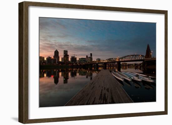 Portland Waterfront II-Erin Berzel-Framed Photographic Print