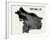 Portland-Mr City Printing-Framed Art Print