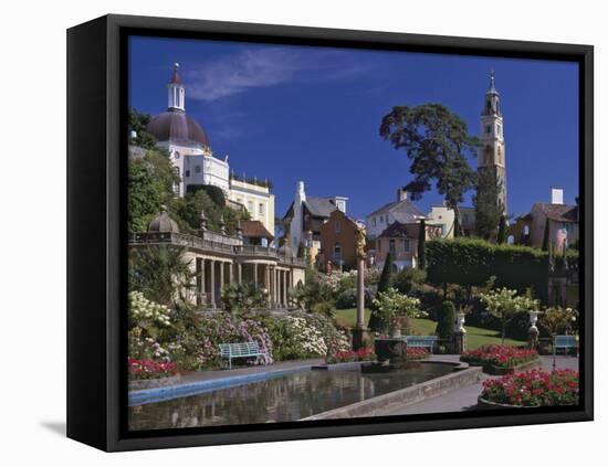 Portmeirion Village, Created by Sir Clough Williams-Ellis Between 1925 and 1972, Porthmadog-Nigel Blythe-Framed Stretched Canvas