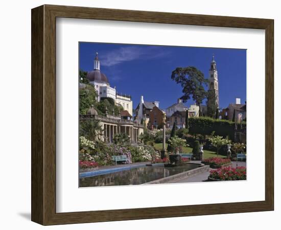 Portmeirion Village, Created by Sir Clough Williams-Ellis Between 1925 and 1972, Porthmadog-Nigel Blythe-Framed Photographic Print