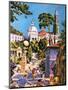 Portmeirion-Green-Mounted Giclee Print