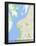 Porto Alegre, Brazil Map-null-Framed Poster