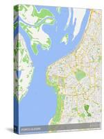 Porto Alegre, Brazil Map-null-Stretched Canvas