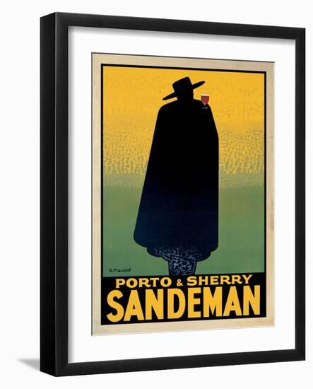 Porto and Sherry Sandeman-Georges Massiot-Framed Art Print